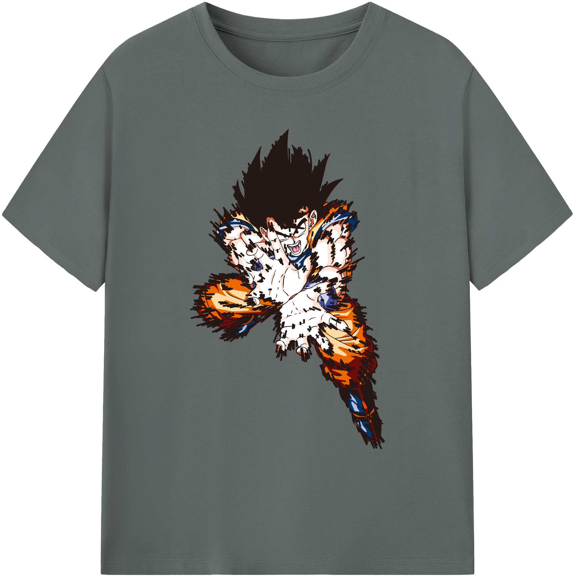 （画像用） ドラゴンボール 孫悟空（そん ごくう）Son Goku カカロット DRAGON BALL Kakarotto 綿100％ メンズ半袖Tシャツ｜肌触りやわらか＆通気性